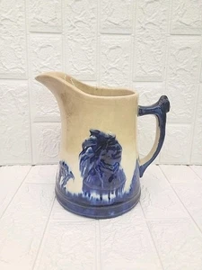 Antique Chief Sleepy Eye Native American Pitcher 9” Tall - Picture 1 of 18