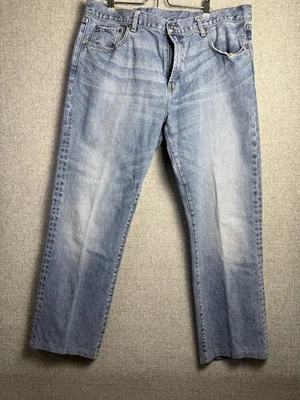 Vintage Y2K Gap 1969 Jeans Mens 40x36 Straight Loose Fade Whiskered Standard Fit - Image 1 of 4