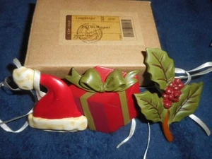 3 NEUE LONGABERGER URLAUB KRAWATTEN WEIHNACHTSMÜTZE GESCHENK & STECHPALME - Bild 1 von 1