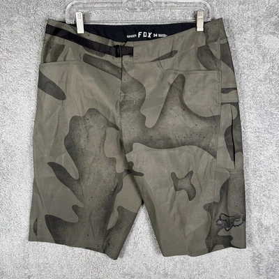 Fox Ranger Shorts Men's 34x12 Camo Stretch Cycling Motocross MC Hybrid Belted - Image 1 of 4