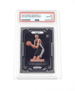 Panini Prizm Monopoly Victor Wembanyama RC #81 PSA 10 2023-24 - Imagen 1 de 2