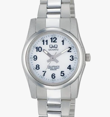 Q&Q Reloj SolarMate Eco-Drive 50m Plateado Inoxidable Damas H971-204 Japón Fr/s Foto 1 de 4