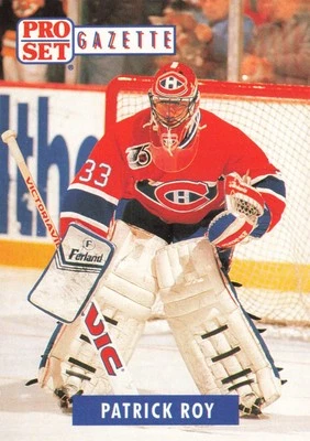 Patrick Roy #2 1991-92 Pro Set Montreal Canadiens Hockey - Image 1 of 2