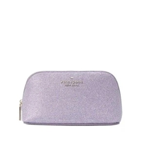 KATE SPATE COSMETIC CASE SHIMMY GLITTER LILAC FROST - Picture 1 of 2