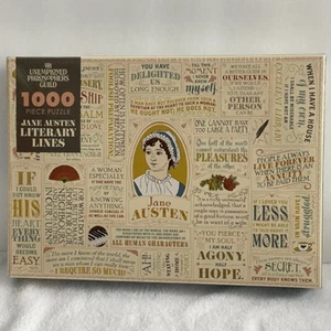 Unemployed Philosophers Guild Jane Austen Literary Lines 1000 Piece Puzzle New - Picture 1 of 4