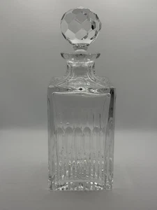 Atlantis Decanter Whisky Quadrato Cristallo con Tappo Sfaccettato 10” Barware Fernando - Foto 1 di 9