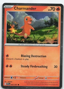 Charmander - (Kosmos Holo) 007/091 Common Holo Scarlet Violet NM Pokémon - Bild 1 von 2