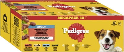 PEDIGREE® Adult Portionsbeutel in Gelee Gemischte Selektion 40x100g Nassfutter - Bild 1 von 3