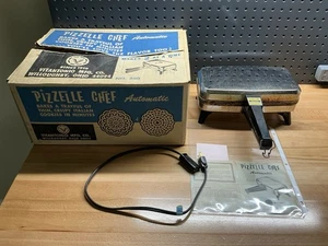 Vintage Vitantonio Pizzelle Chef 300 Automatic Italian Cookie Maker - Picture 1 of 17
