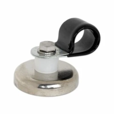 5X Imanes de abrazadera de manguera de neodimio súper fuertes 42 mm 68 kg con clip P de neopreno 16 mm Foto 1 de 2