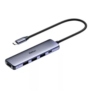 Netac WF13 5-in-1 Type-C Media Docking Station PD100W Multiport Adapter HDMI - Picture 1 of 10