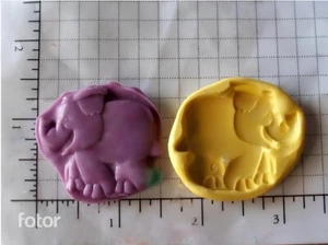 Elephant - Flexible Silicone Mold- Crafts Fondant Candy Circus Zoo Resin Embe - Picture 1 of 1