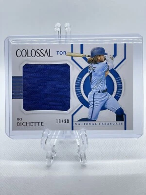 Bo Bichette 2021 National Treasures Colossal Patch #’d 10/99 - Image 1 of 2