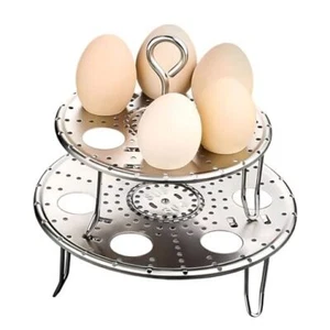 Egg Steam Rack Multipurpose Trivet for Instant Pot Accessories Fit 6,8 Qt - Picture 1 of 8