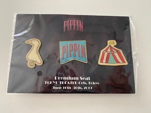 Broadway Musicals Pippin in Japan Tokyo 2019 Pin badge Premium Seat Benefits NEW - Picture 1 of 4