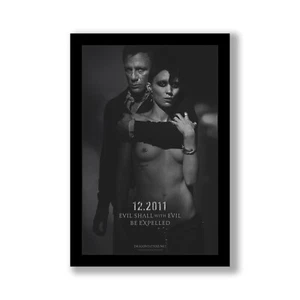 THE GIRL WITH THE DRAGON TATUAT - 11x17 Póster de Película enmarcada por Wallspace - Imagen 1 de 6