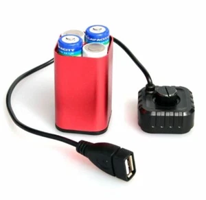 5 V USB 4X AA Akku Wasserdicht Tragbares Ladegerät Halter Netzteil Etui Box - UK - Bild 1 von 5