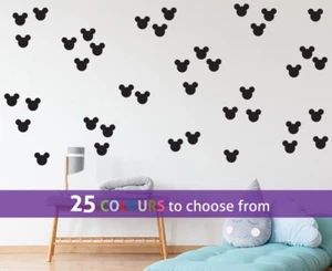 MICKEY MOUSE various head shape size packs wall art sticker decal disney nursery - Picture 1 of 17