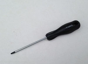 T10 x 75 mm Anti Tamper Torx Schraubendreher Star TX TRX TTX Sicherheitsspitze. T10X75 - Bild 1 von 2