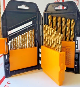 29 Pc. Titanium Nitride Coated Drill Bit Set  - Picture 1 of 2