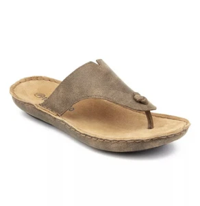 Tamarindo Beachcomber Sandal Women's Leather Softbed Flip Flop Sand 6.5 Women - Photo 1/7