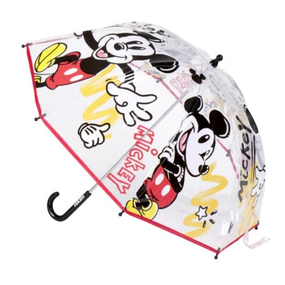 Disney Mickey Mouse Paraguas ⌀ 71 cm Paraguas Cúpula Ligera para Lluvia Foto 1 de 4