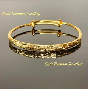 24K 24ctCarat Lady’s Gold Filled Adjustable Bangle Bracelet (IMPERFECT) Ref:-512 - Picture 1 of 8