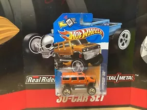Hot Wheels HW Performance (2011) '12 Orange Hummer H2 Toy Car 150/247 R1 - Picture 1 of 4