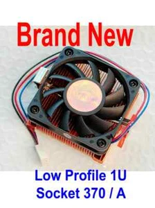 EverCool Socket-370 Socket-A 1U Low Profile Copper CPU Cooler - Picture 1 of 1