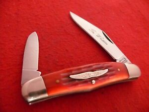 Parker Cut Co Japan Made 3.25" Red Bone 2 Blade THE WHITTLER Humpback Knife
