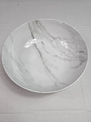 Better Homes & Gardens Large Serving Bowl 4.7 Qt. Marble Color White And Gray - Image 1 of 2