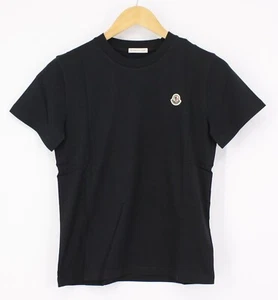 MONCLER KIDS COTTON CREW NECK T SHIRT CHILDRENS SHORT SLEEVE TEE BLACK RRP £105 - Picture 1 of 3