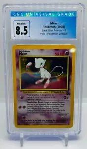 Mew 2000 Black Star Promos #9 Holo Pokemon League CGC 8.5 - Picture 1 of 2