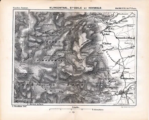 67 Ste-Odile Barr Hohwald 1894 carte orig. + guide (18 p.) Ottrott Klingenthal - Picture 1 of 1