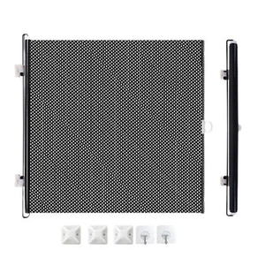 Large Pet Dog Baby Safe Gate Mesh Fence Retractable Guard Indoor 49.21 inch - Picture 1 of 12