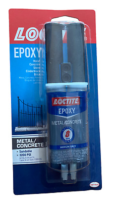 Loctite Metal And Concrete Epoxy - 25 ML Syringe (1919325) Medium Grey • 12.99$