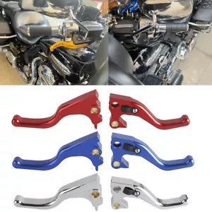 New Adjustable Hand Brake Lever Clutch Lever For Harley Sportster Custom XL1200C - Foto 1 di 32