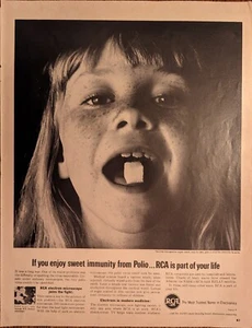 RCA Microscopes Polio Vaccine Vintage 1964 Folio Medicine Print Ad - Picture 1 of 1