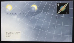 GB QEII 1999 Total Solar Eclipse 64p on Addressed First Day Cover, FDI Falmouth - Picture 1 of 2