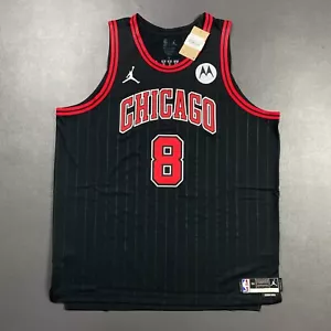100% Authentic Zach Lavine Nike Bulls Statement Jersey Size 56 2XL Motorola - Picture 1 of 6