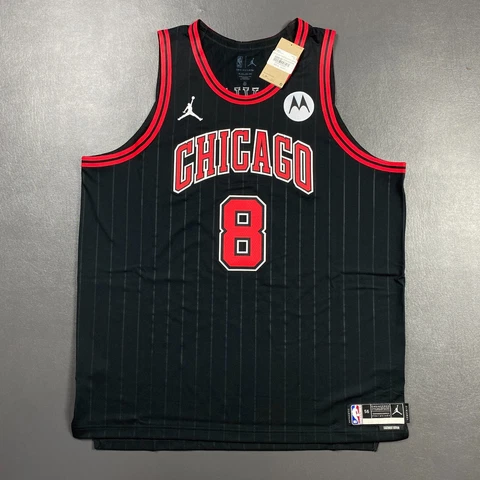 100% Authentic Zach Lavine Nike Bulls Statement Jersey Size 56 2XL Motorola Cover