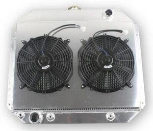 4Row Shroud Fan Radiator For 1966-1979 1965 1978 Ford F-100 F-150 F-250 F-350 V8 - Picture 1 of 4