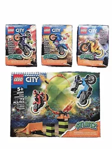 Lego Stuntz Bundle, Sets of 60296, 60297, 60298 and 60299. DAMAGED BOXES!!! - Picture 1 of 10