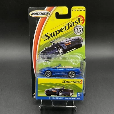 Matchbox Superfast Chevrolet Camaro SS #30 Blue 2004 NIP - Image 1 of 2