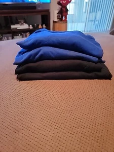 Fruit of the Loom Herren 4er Pack Rundhals T-Shirt Gr. 3X 2 blau und 2 schwarz - Bild 1 von 2