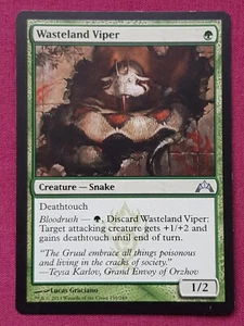 Magic The Gathering GATECRASH WASTELAND VIPER green card MTG - Picture 1 of 2