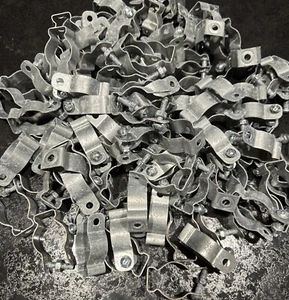 Steel City 6H2B 1" Hanger Galvanized Steel w/Bolt & Screw Lot of 100 - Picture 1 of 6