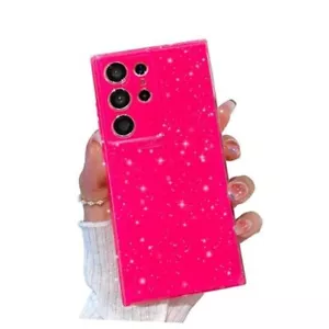 for Samsung Galaxy S25 Ultra Case Glitter, for Galaxy S25 Ultra Case Hot Pink  - Picture 1 of 8