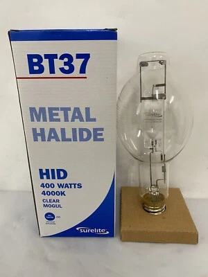 New Surelite M400/U Metal Halide 400W Lamp Light Bulb BT37, Made in USA - Image 1 of 4