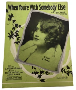 When You're with Somebody Else Sheet Music Fox Trot Song with Ukulele Banjo Uke - Picture 1 of 9